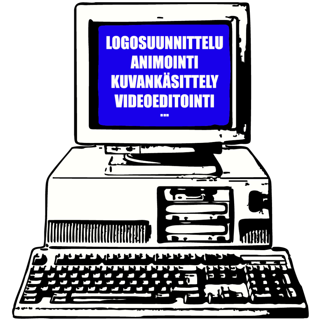 Kaikki digipalvelut -ikoni, esimerkiksi logosuunnittelu ja animaatiot etusivun palveluosiossa