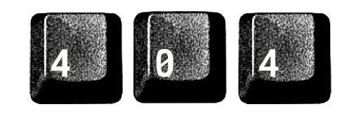 404-tietokonenäppäimet WordPress-verkkosivujen esittelytekstin alla