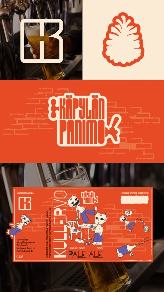 Käpylän Panimo logosuunnittelu portfolio